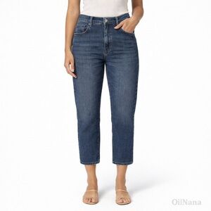 Rag & Bone High Rise Shorty Cigarette Jeans Jasper Blue WDD21F2800K1JA Size 31